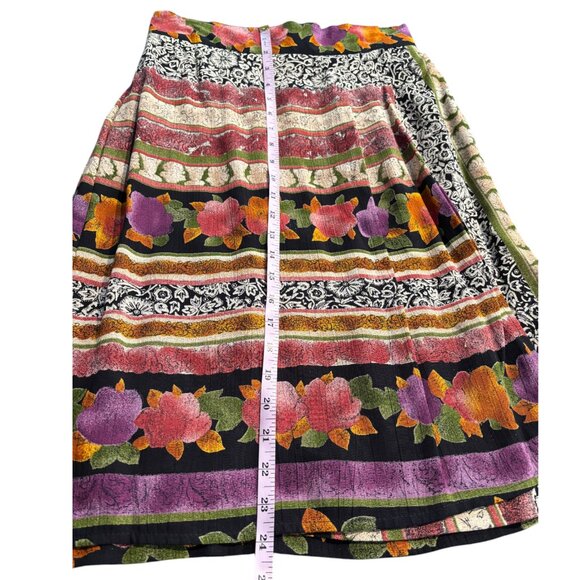 In Group ltd Vintage 80s abstract mixed floral skirt set w attached jacket sz 8 - Picture 16 of 16